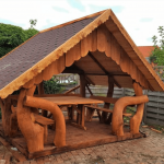 Garten Pavillon rustikal 3x2,5 1-min