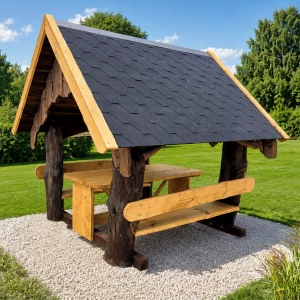 Rustikaler-Freistand-aus-Massivholz